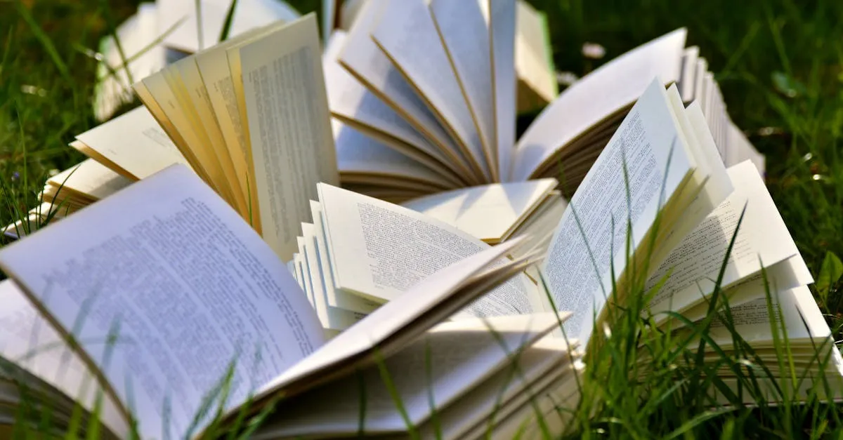 Academic papers and books in a library — plagiarism checking and research